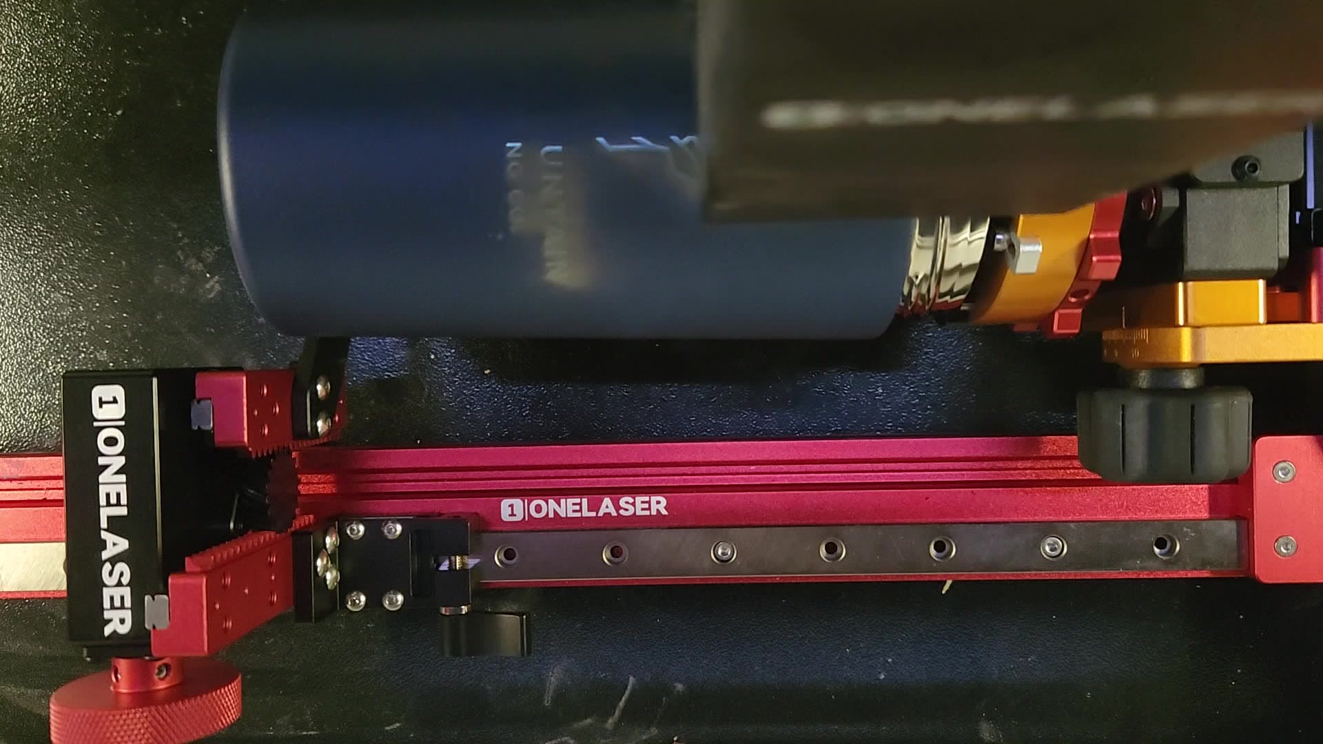 Laser engraving a tumbler